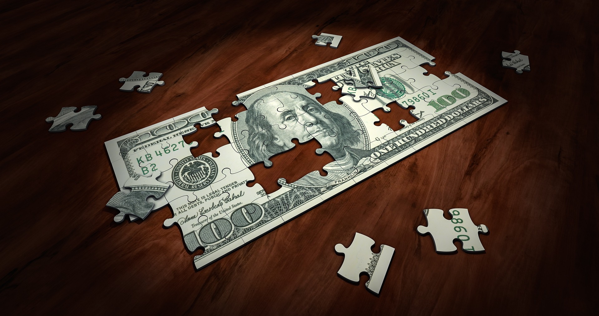 one hundred dollar bill puzzle, dollar analysis